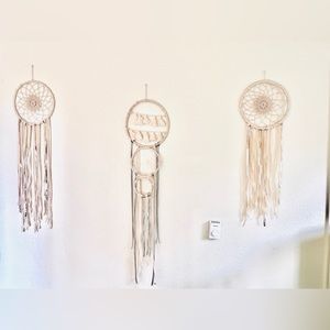 Set of 3 Bohemian chic XL dream catchers